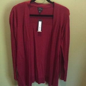 Women’s maroon cardigan